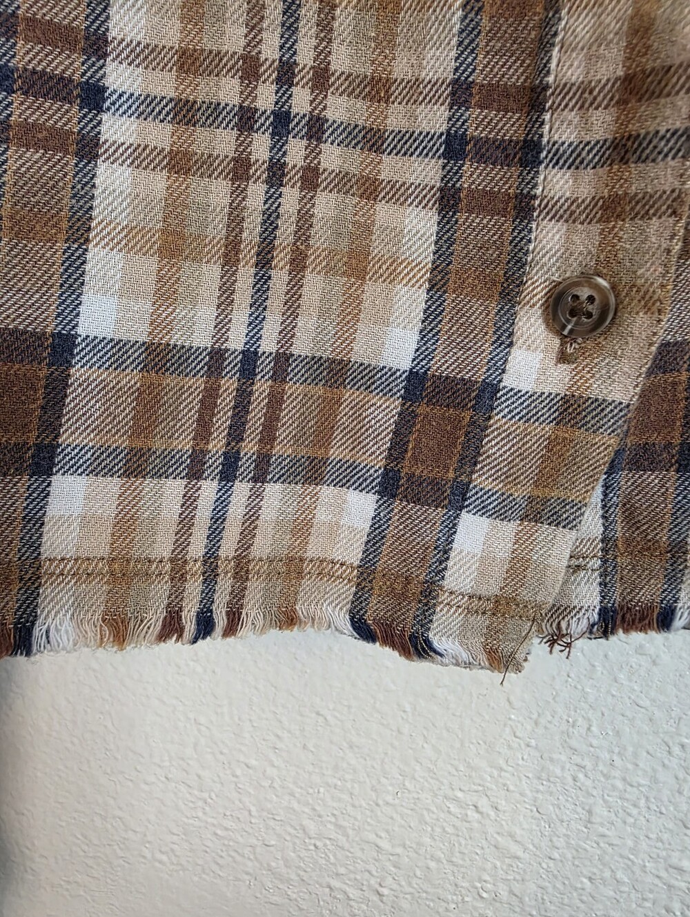 Altar'd State Nashville Plaid Flannel Cropped Shacket Large New - Picture 13 of 16